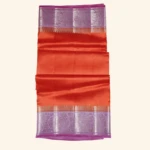 Orange Munga Banaras Saree (1)