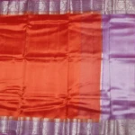 Orange Munga Banaras Saree (2)