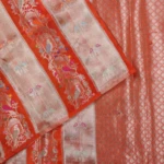 Orange Tissue Banaras Saree (3)