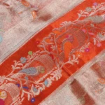Orange Tissue Banaras Saree (5)