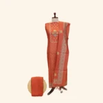 Orange Tissue Dress Material (1)