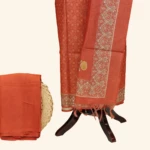 Orange Tissue Dress Material (2)