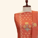 Orange Tissue Dress Material (4)