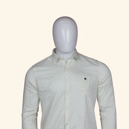 Pale Cream Abstract Printed shirt (2)