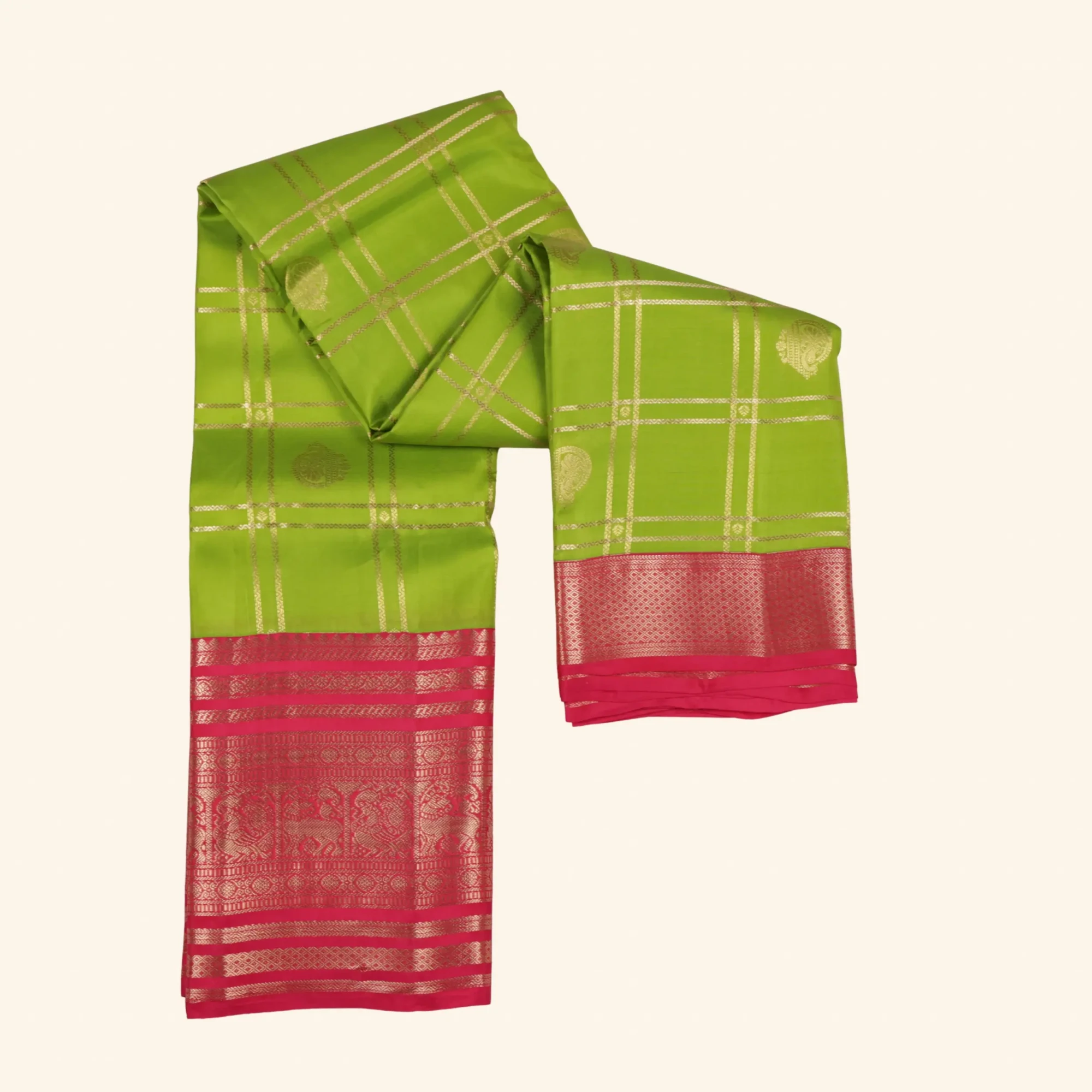 Parrot Green Kanchi Pattu (1) Parrot Green Kanchi Pattu (1)