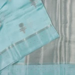 Pastel Blue Soft Tussar Saree (3)