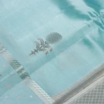 Pastel Blue Soft Tussar Saree (5)