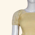 Pastel Yellow Embroidered Long Frock (4)