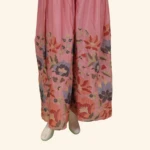 Peach Floral Embroidary Sharara (3)