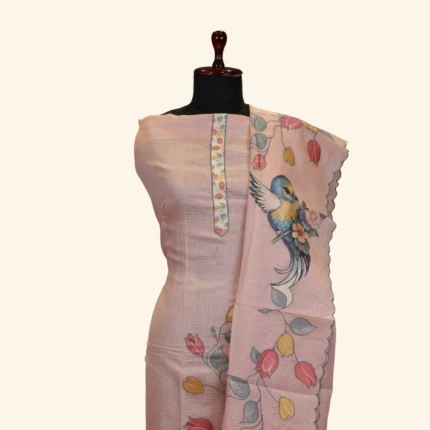 Peach Kota Dress Material (11)