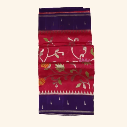 Pink Banaras Jamdhani With Muniya BOrder (1)