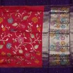 Pink Banaras Jamdhani With Muniya BOrder (2)