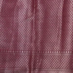 Pink Banarasi Silk Saree with Floral Zari Border & Brocade Pallu (4)