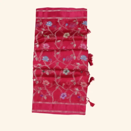 Pink Organza Saree (1)