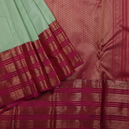 Pista Green Kanchi Pattu Saree (3)