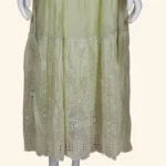 Pistachio Smocked Long Frock (1)