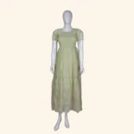 Pistachio Smocked Long Frock (10)
