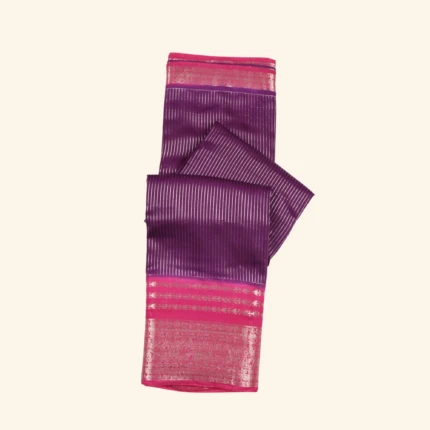 Purple Art Silk Saree (1)