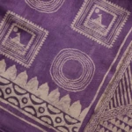 Purple Boat & Circle Motifs Saree (5)