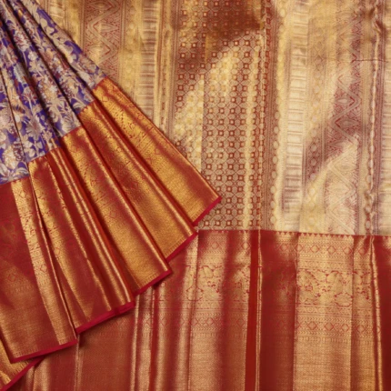 Purple Kanchipuram Pattu Saree (3)