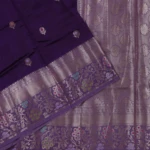 Purple Raw Silk Saree (3)
