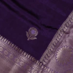 Purple Raw Silk Saree (5)