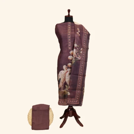 Purple Silk Dress Material (1)