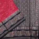 Rani Pink Floral Zari Woven Silk Saree (3)