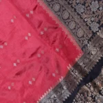 Rani Pink Floral Zari Woven Silk Saree (5)