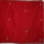 red Crepe Silk Saree (2)