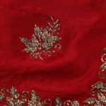 red Crepe Silk Saree (5)