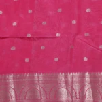 Red Saree with Silver Zari Butti & Traditional Border (4)