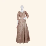Rose Gold Sequined Designer Lehenga (1)
