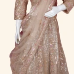 Rose Gold Sequined Designer Lehenga (3)