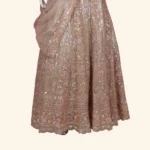 Rose Gold Sequined Designer Lehenga (4)