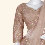 Rose Gold Sequined Designer Lehenga (5)