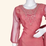 Rose Pink Chanderi Silk Embroidered Sharara Set (5)