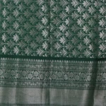 Royal Blue & Forest Green Woven Fancy Saree (4)
