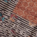 Rust Brown Ikat Pattern Saree (5)