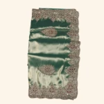 Sage Green Banaras Tissue Saree (1)