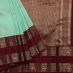 Sea Blue Kanchi Pattu (3)