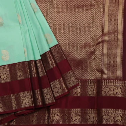 Sea Blue Kanchi Pattu (3)