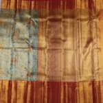 Sea Blue Kanchipuram Pattu Saree (2)