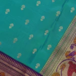 Sea Blue Multi Tone Knchi Pattu Saree (5)