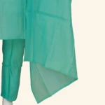 Sea Blue Roman Silk Kurti Set (4)