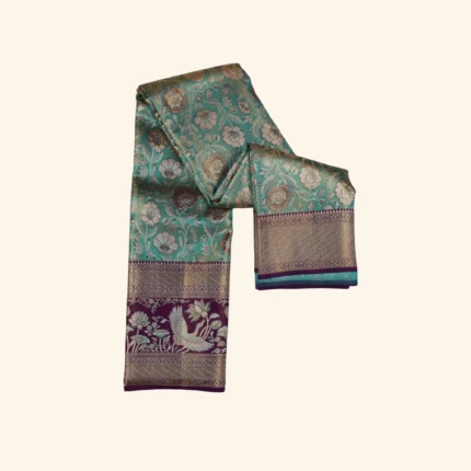 Sea Green Kanchi Pattu Saree (1)