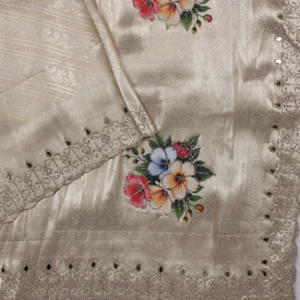 Silver Tissue Banaras Saree (3)