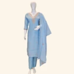 Sky Blue Straight Cut Dress (1)