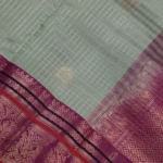Teal Green Kanchi Pattu Saree (5)