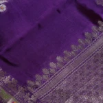 Voilet Green Mango Fancy Saree (5)